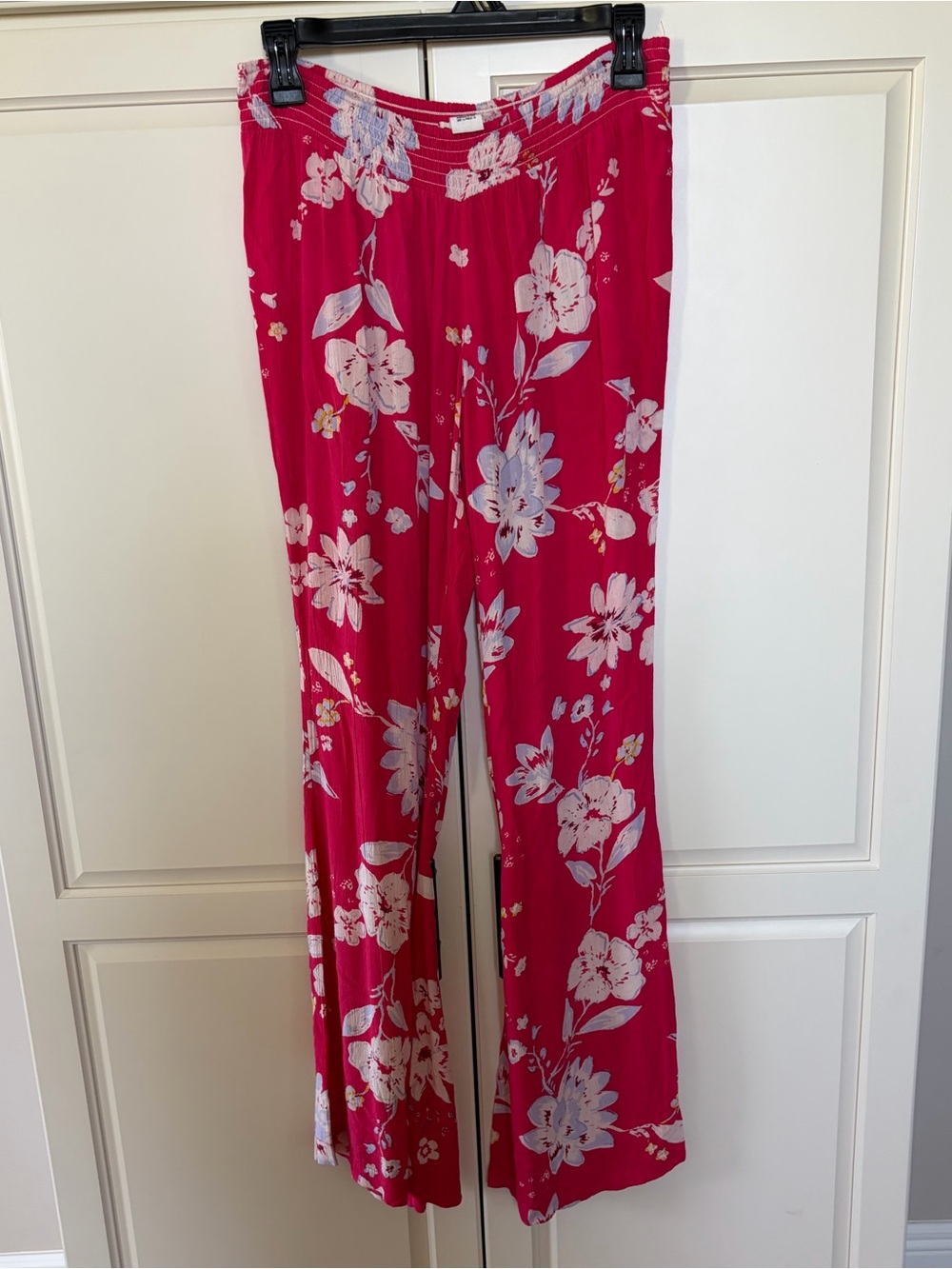 Billabong Pink Floral Wide-Leg Pants